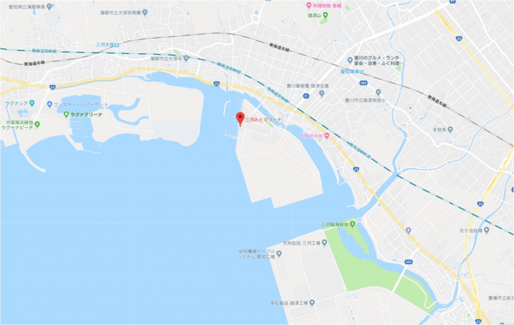 三河みとマリーナ　MAP