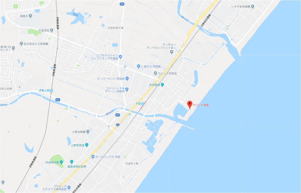 マリーナ河芸 案内図 MAP