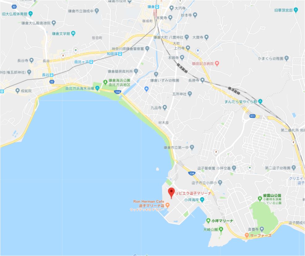 リビエラ逗子マリーナ 案内図