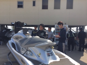 水上バイク教習風景　マリンライセンスロイヤル　ジェット免許