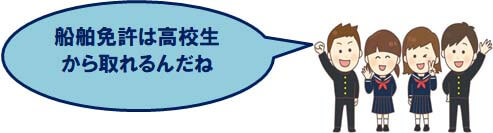 学生コメント　船舶免許　船舶免許航行範囲　船舶免許の違い　航行距離　１級船舶免許　２級船舶免許　特殊小型船舶免許　水上バイク免許