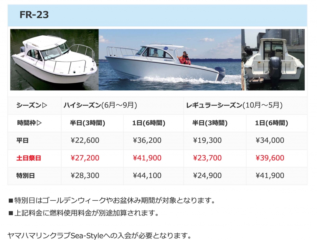 勝どきマリーナ　レンタルボート　東京レンタルボート　FR23
