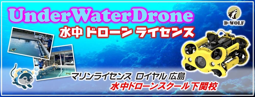 【広島】水中ドローンの資格取得｜マリンライセンスロイヤル広島