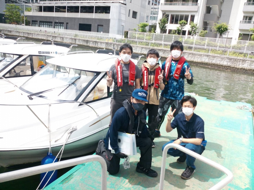 船舶免許東京　小型船舶免許東京　マリンライセンスロイヤル　マリンライセンスロイヤル東京　教習風景