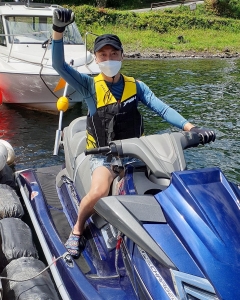 ジェットスキー免許河口湖　ジェットスキー免許　水上バイク免許　特殊小型船舶免許　マリンライセンスロイヤル河口湖　教習風景