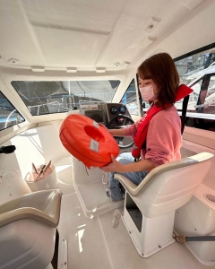 船舶免許東京　小型船舶免許　マリンライセンスロイヤル東京　教習風景　船舶免許