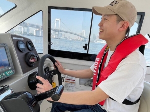 マリンライセンスロイヤル東京　船舶免許　教習風景　小型船舶免許　船免許