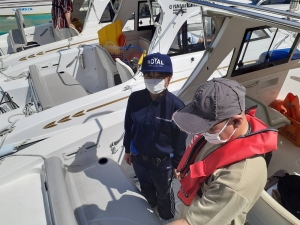 船舶免許東京　マリンライセンスロイヤル東京　船舶免許　教習風景　たのしい