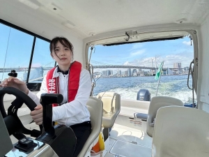 船舶免許東京　マリンライセンスロイヤル東京　船舶免許　教習風景　たのしい