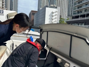 船舶免許東京　マリンライセンスロイヤル東京　船舶免許　教習風景　たのしい