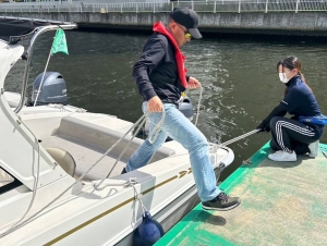 船舶免許東京　マリンライセンスロイヤル東京　船舶免許　教習風景　たのしい