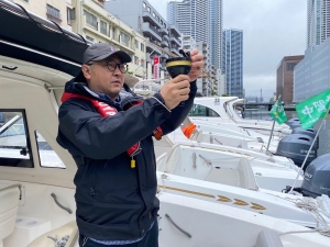 船舶免許東京　マリンライセンスロイヤル東京　船舶免許　教習風景　たのしい