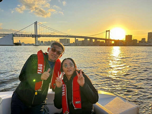 操船セミナー　マリンライセンスロイヤル東京　サンセットクルージング操船セミナー