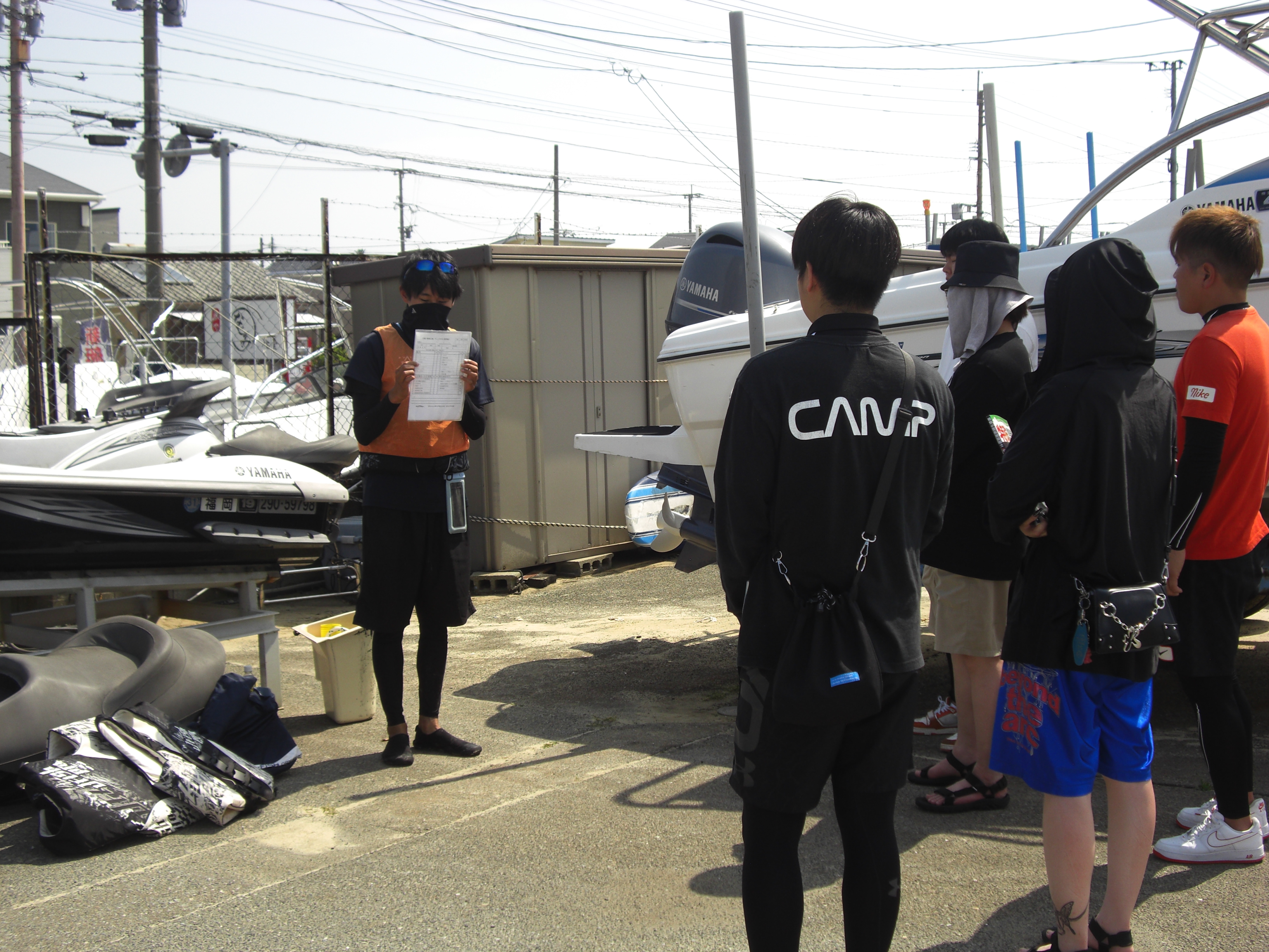 ジェットスキー免許の教習風景①(イーストマリーナクラブ)