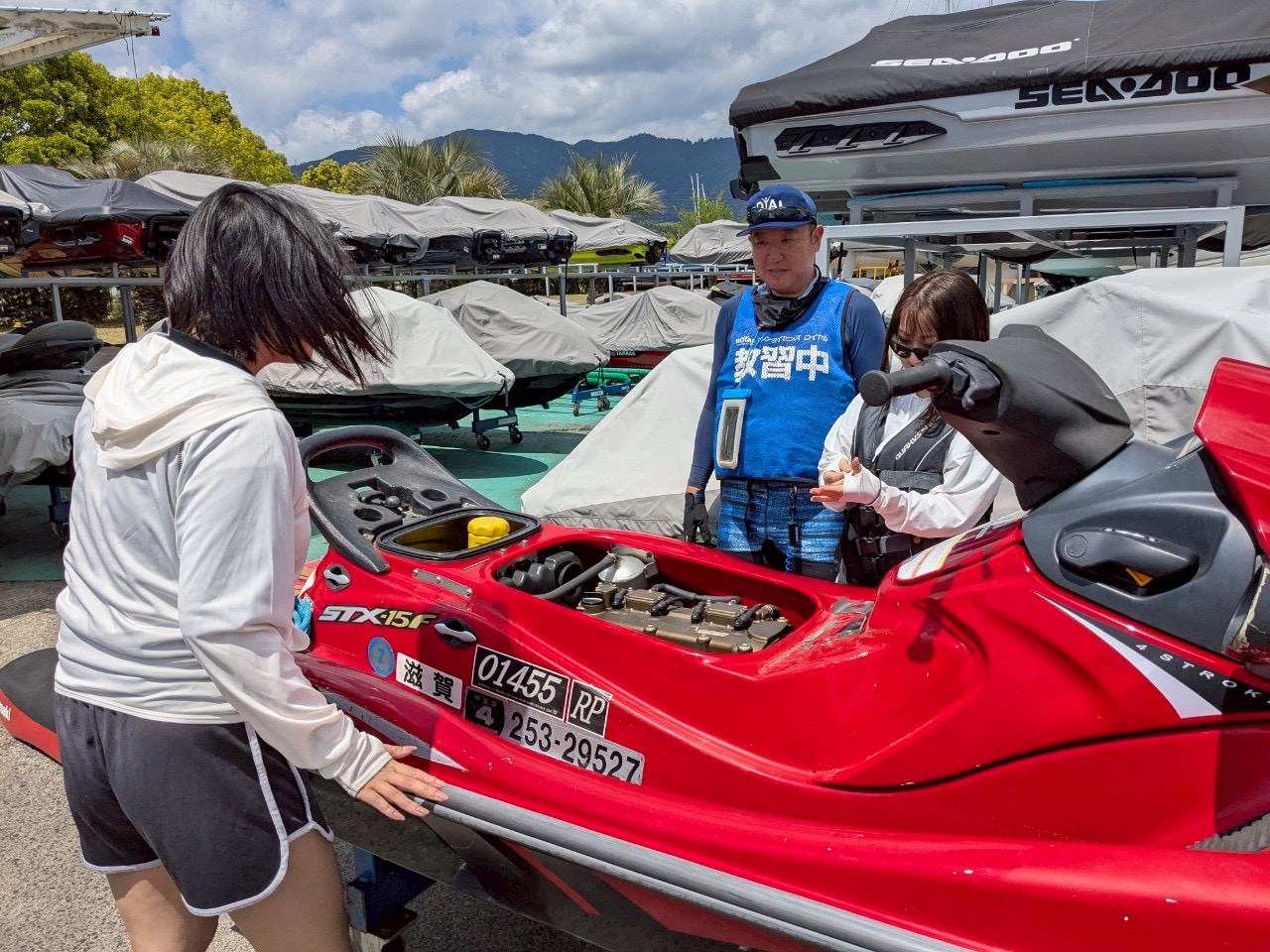 琵琶湖 ジェットスキー免許取得 教習風景③