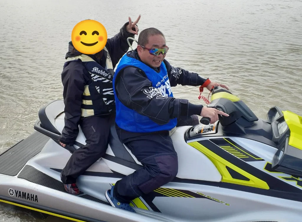 冬のジェットスキー免許の教習風景①