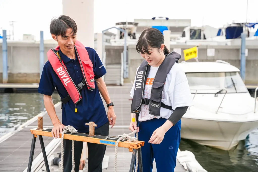 マリンライセンスロイヤルの教習風景
