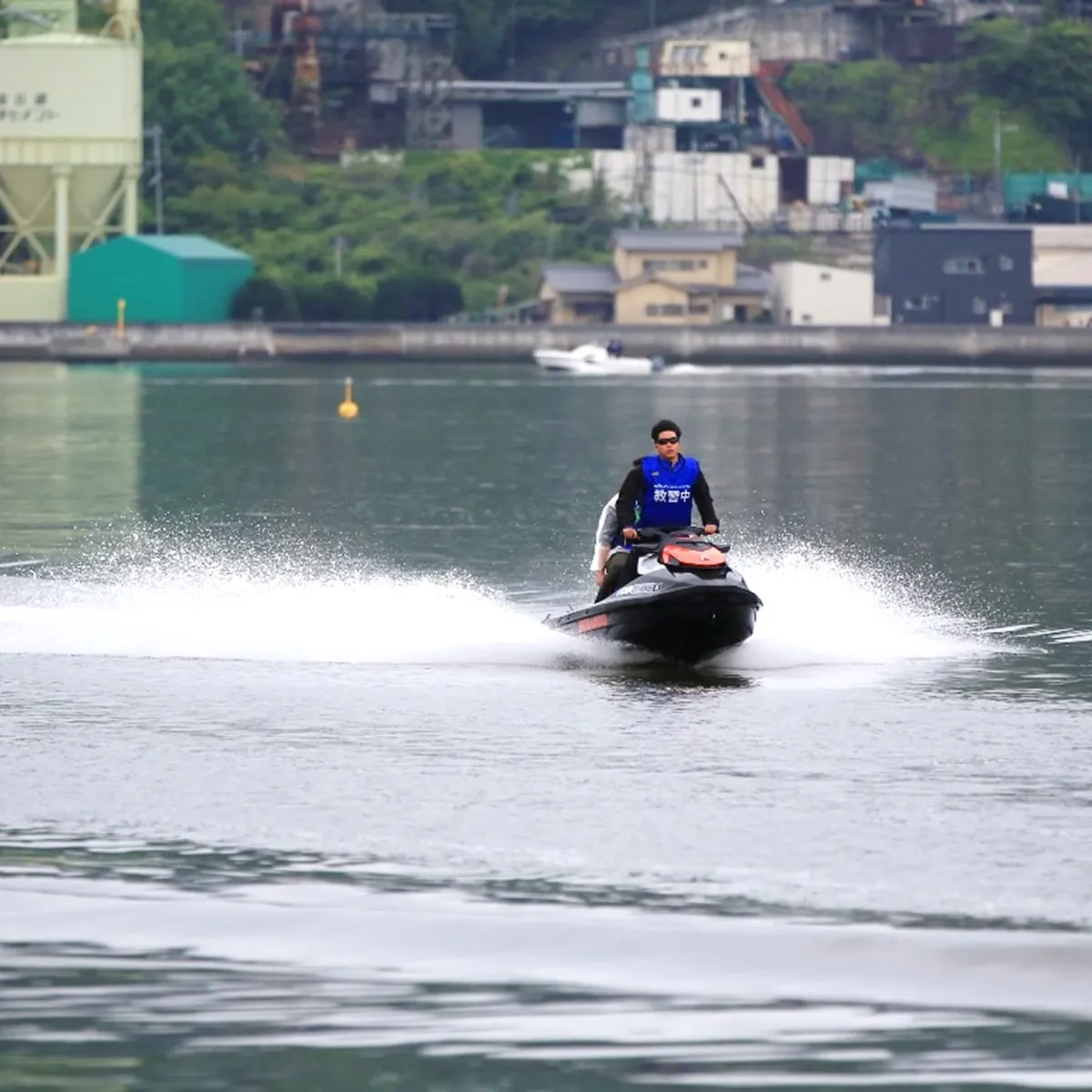 岡山ドック教室でのジェットスキー免許 教習風景