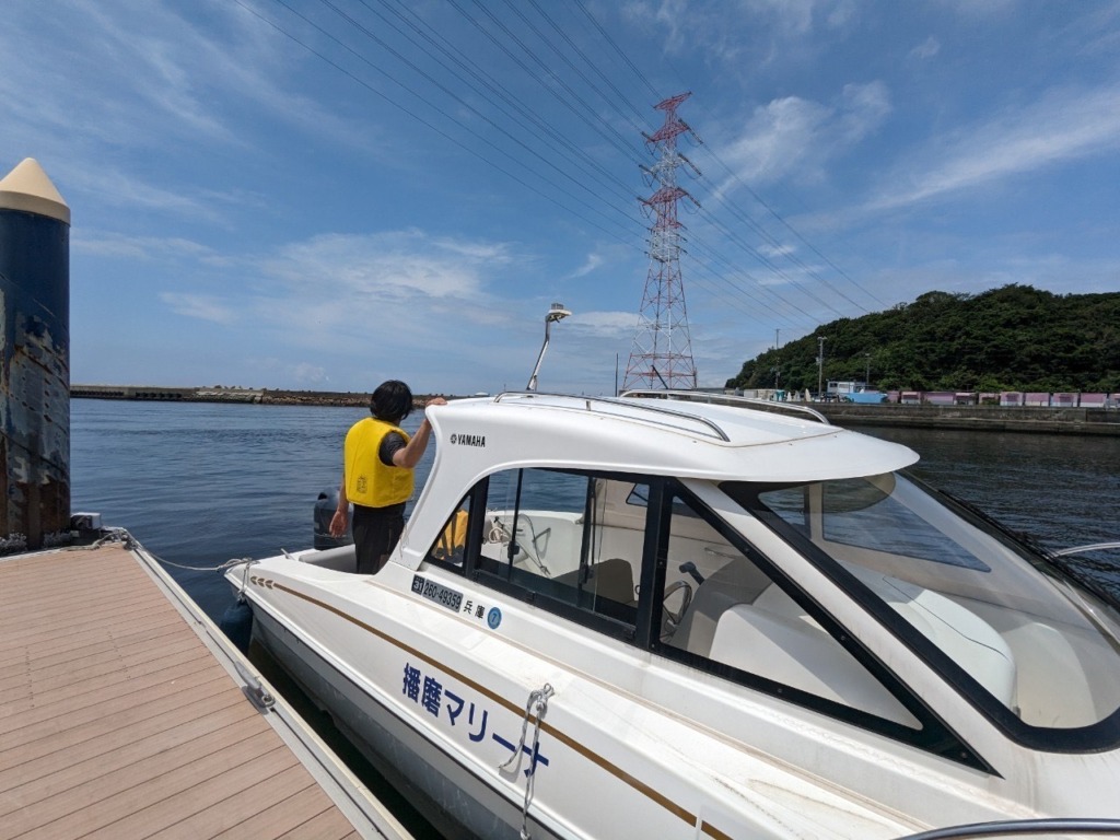 播磨マリーナの教習風景