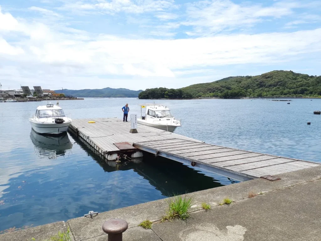 南伊勢会場　停留する船