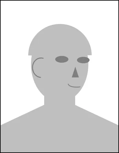 証明写真NG 横（斜め）を向いている