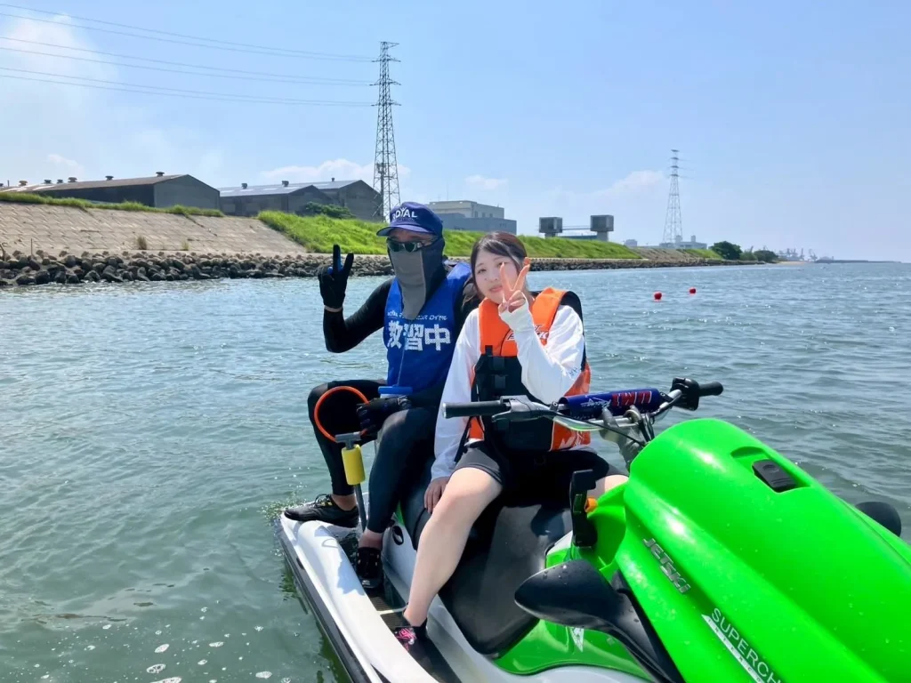 加古川教室　ジェットスキープラザ明石での教習風景