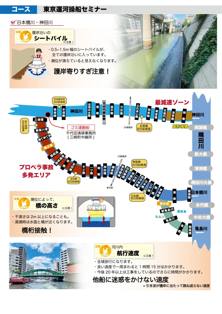 東京運河操船セミナー 詳細①
