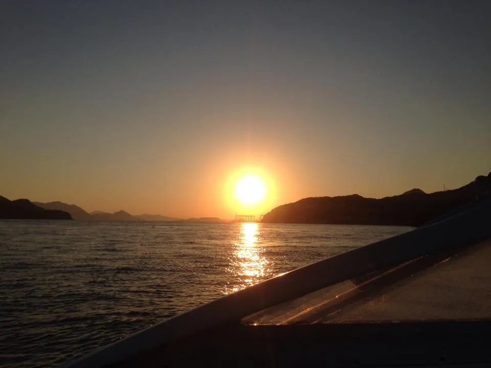 瀬戸内海の夕日